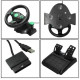 Руль игровой с педалями Vibrating Wheel PS3 PC USB