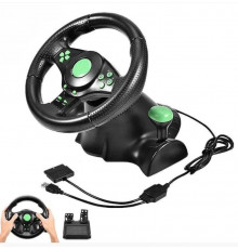 Руль игровой с педалями Vibrating Wheel PS3 PC USB
