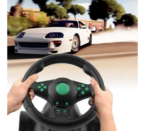 Руль игровой с педалями Vibrating Wheel PS3 PC USB