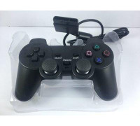 Джойстик PS2 проводной SONY label (желтый блистер