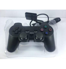 Джойстик PS2 проводной SONY label (желтый блистер