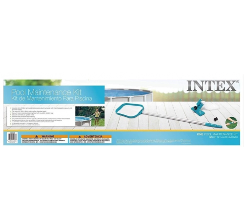 Набор для чистки бассейна Intex 28002 (насадка-пылесос, сачок, телескопическая ручка)