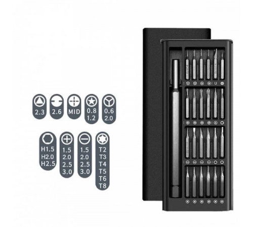 Набор отверток 24 в 1 магнитные Биты Phillips Torx Hex Precision DIY разборный мини-чехо(240 шт/ ящ) за 192 грн