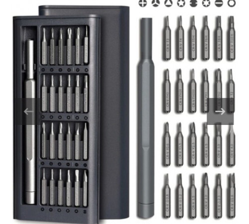 Набор отверток 24 в 1 магнитные Биты Phillips Torx Hex Precision DIY разборный мини-чехо(240 шт/ ящ) за 192 грн