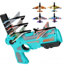 Детский игрушечный пистолет катапульта с самолетиками Air Battle