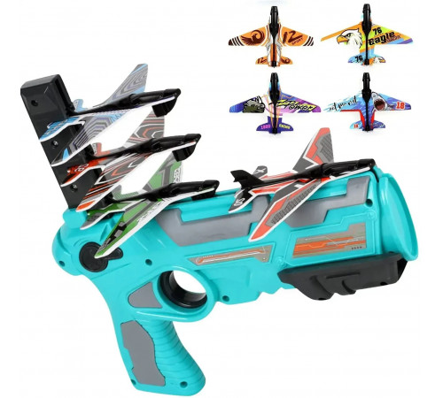 Детский игрушечный пистолет катапульта с самолетиками Air Battle