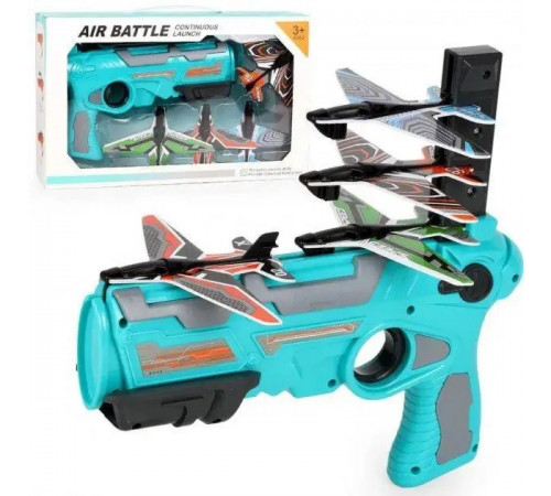 Детский игрушечный пистолет катапульта с самолетиками Air Battle