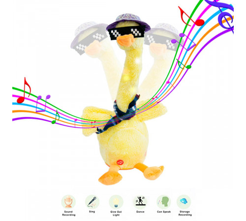 Інтерактивна іграшка повторювальна Talking duck