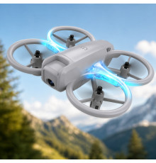 Міні дрон для фотозйомки з пультом 360° / Квадрокоптер з камерою CZ 39 Wi-Fi FPV, LED