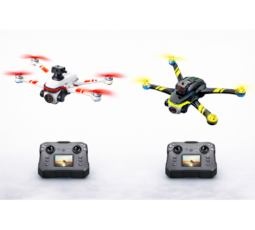 XKJ K15MAX Бездротовий дрон з екранним пультом дистанційного керування FPV-камерою, оптичним позиціонуванням та системою керування