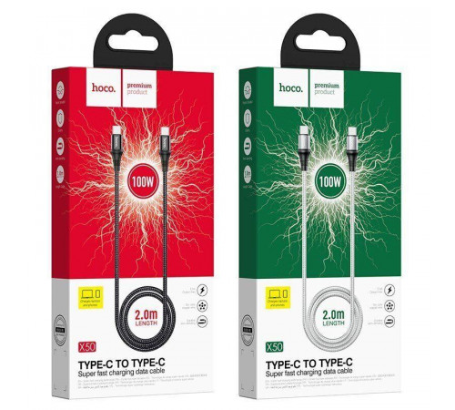 Кабель HOCO X50 Type-C+Type-C (2m) 100W за 139 грн
