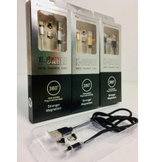 USB кабель на магните 3 B1 5160/ 4994 USB/micro/iphone/ TPS (250 шт/ящ)