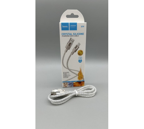 Кабель HOCO X99 Micro Crystal junction silicone charging data cable за 131 грн