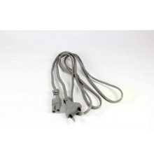 Сетевой шнур для радиоприемника 2х0,75mm/ 1,5m серый, тонкие ART 1288 (500 шт)