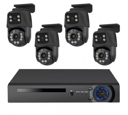 Dvr kit 4 ch с поворотными камерами ART 9592 (4) за 14697 грн