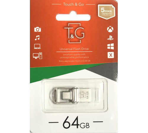 Флеш драйв T&G Flash Draiv (USB/TYPE-C/ 64GB/ 3.0) за 463 грн