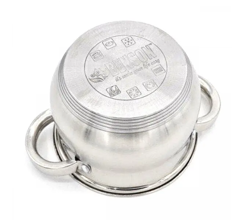 Набір каструль 12 предметів з нержавіючої сталі Benson BN-296