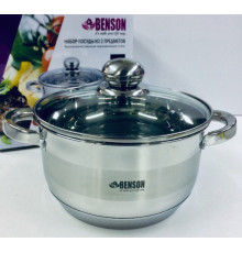 Кастрюля с крышкой нержсталь 3.5л BN-219 (6)
