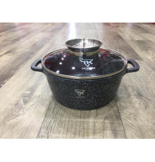 Кастрюля Top Kitchen (черная в белую точку 28 см) TК 00053 (6 шт/ящ)