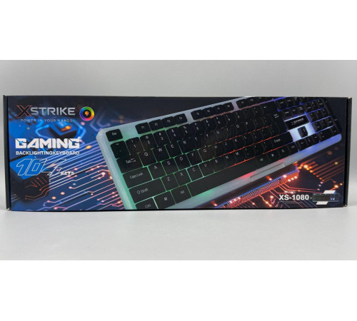 Клавіатура XSTRIKE XS-1080 RGB USB 104 keys (20) за 466 грн
