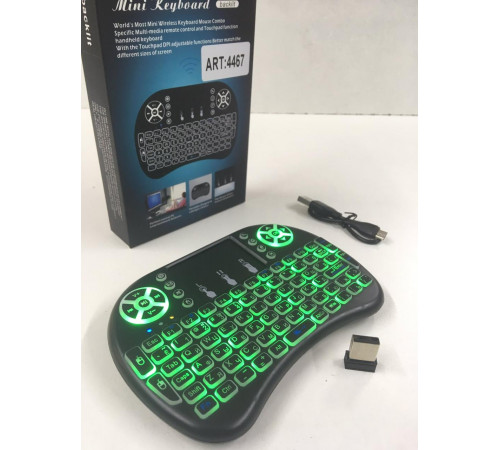 Клавиатура KEYBOARD wireless i8 с подсветкой ART-4467 (100 шт/ящ) за 311 грн