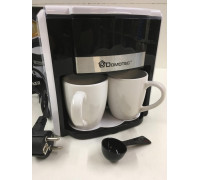 Кофеварка+ 2 чашки DOMOTEC White MS-0706/ 6690 (6 шт/ящ)