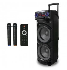 Музыкальная колонка ZXX-9292 аккумуляторная акустическая система с 2-мя радиомикрофонами пульт управления MA-12