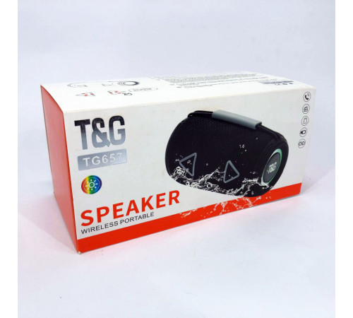 Колонки для музыки дома TG657, Активная акустическая колонка с аккумулятором, Бюджетная блютуз колонка FP-42