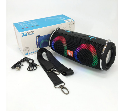 Мини-колонки с подсветкой TG642, Блютуз колонка с ремешком, Аккумуляторная bluetooth колонка IS-63