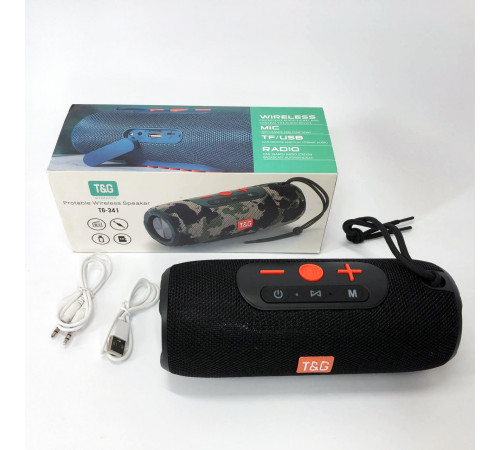 Колонка bluetooth бюджетная TG341, Беспроводная портативная колонка с ремешком usb s bluetooth SJ-58