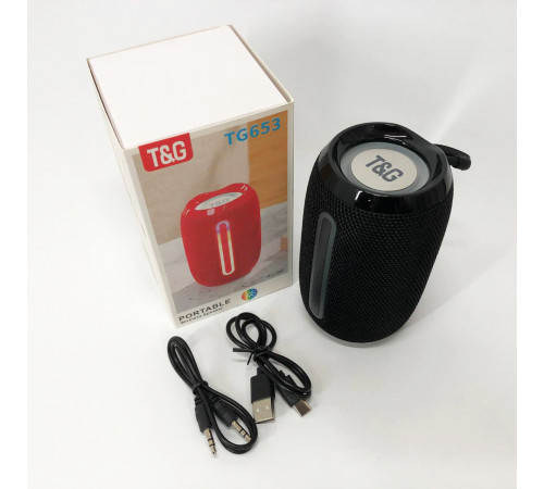 Громкая блютуз колонка TG653, Маленькая колонка с подсветкой Хорошая bluetooth NS-73