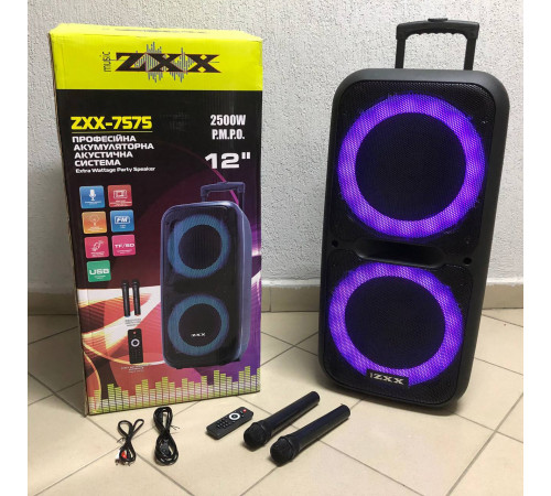 Bluetooth колонка для хорошей музыки ZXX-7575, Блютуз колонка с качественным звуком и подсветкой KC-26