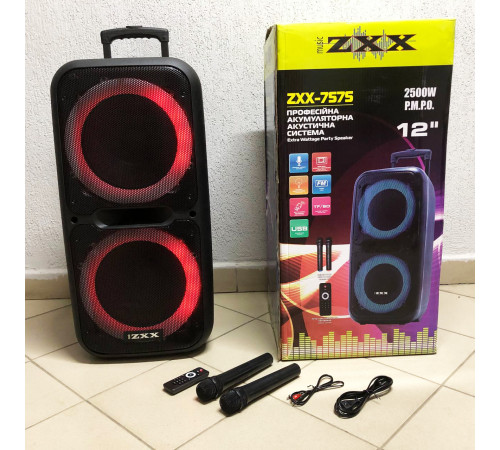 Bluetooth колонка для хорошей музыки ZXX-7575, Блютуз колонка с качественным звуком и подсветкой KC-26