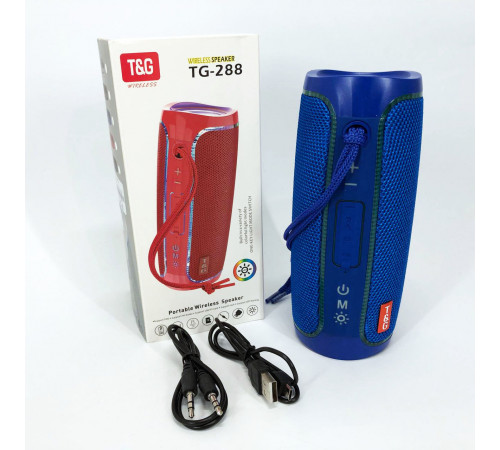 Хорошая колонка для музыки TG288, Bluetooth колонка с разноцветной подсветкой со стереозвуком VL-49