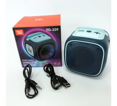 Беспроводная портативная колонка с ремешком TG359, Bluetooth колонка с USB и AUX входом SA-98