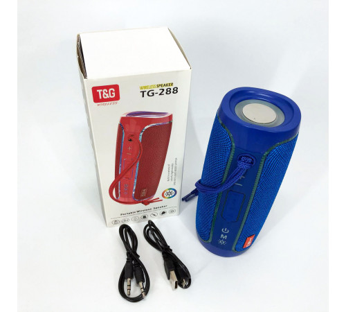 Хорошая колонка для музыки TG288, Bluetooth колонка с разноцветной подсветкой со стереозвуком VL-49