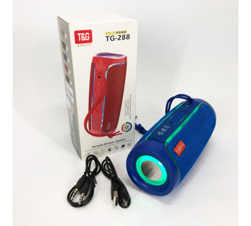 Хорошая колонка для музыки TG288, Bluetooth колонка с разноцветной подсветкой со стереозвуком VL-49