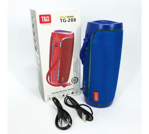 Хорошая колонка для музыки TG288, Bluetooth колонка с разноцветной подсветкой со стереозвуком VL-49