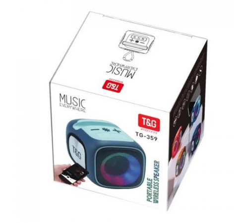 Беспроводная портативная колонка с ремешком TG359, Bluetooth колонка с USB и AUX входом SA-98