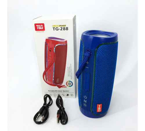 Хорошая колонка для музыки TG288, Bluetooth колонка с разноцветной подсветкой со стереозвуком VL-49