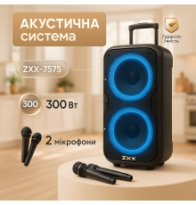 Портативная колонка с микрофоном ZXX-7575, Акустическая система с функцией bluetooth RP-48