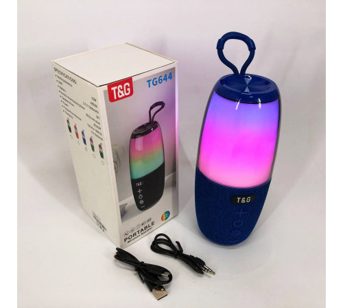 Bluetooth колонка з красивим підсвічуванням TG644, Бюджетна Bluetooth колонка блютуз світлова FX-32 за 713 грн