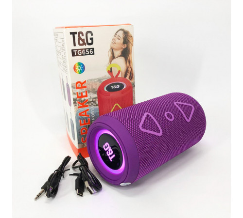 Блютуз колонка с флешкой TG656, Портативная bluetooth колонка музыкальная Блютуз с радио DT-12
