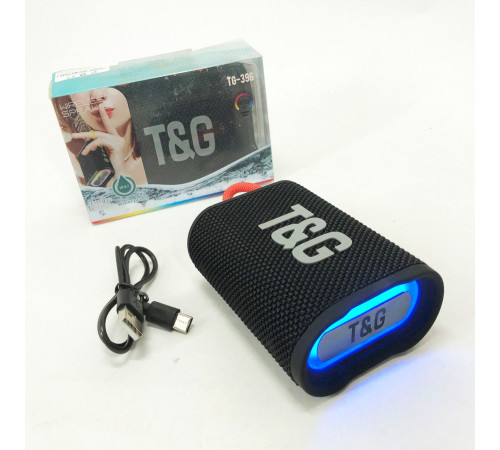 Блютуз колонка с зарядкой от usb TG396, Блютуз колонка со светомузыкой светящаяся YA-36