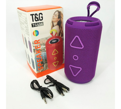 Блютуз колонка с флешкой TG656, Портативная bluetooth колонка музыкальная Блютуз с радио DT-12