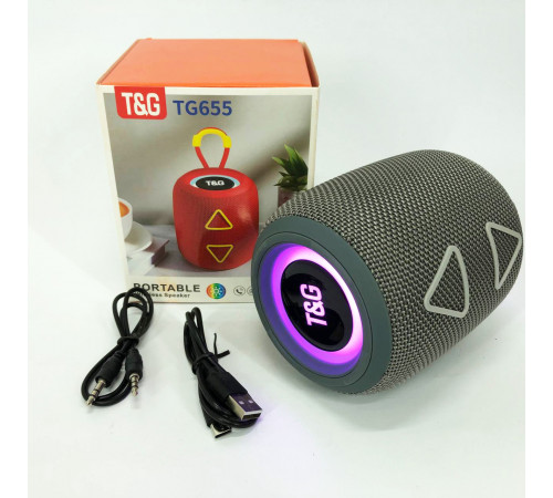 Колонка для вечеринки на улице TG655, Акустическая Bluetooth колонка со светомузыкой AK-12