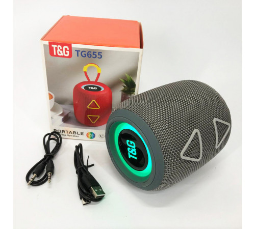 Колонка для вечеринки на улице TG655, Акустическая Bluetooth колонка со светомузыкой AK-12