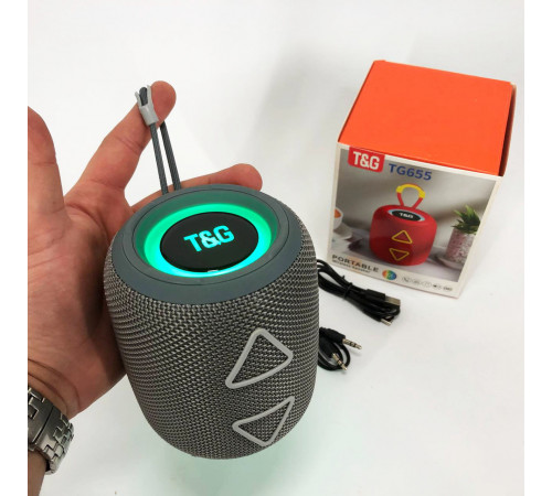 Колонка для вечеринки на улице TG655, Акустическая Bluetooth колонка со светомузыкой AK-12