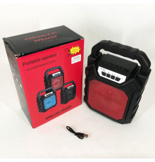 Беспроводная портативная Bluetooth колонка YF-668BT. Цвет: красный XO-63