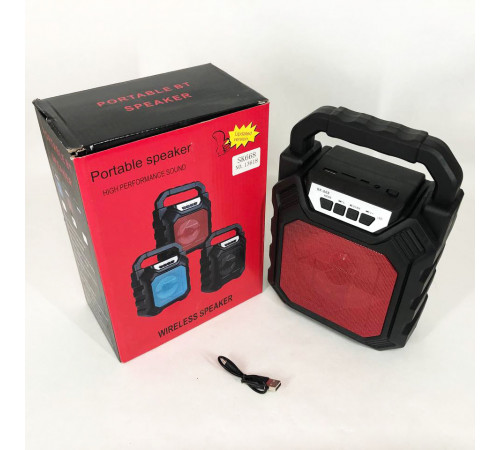 Бездротова портативна колонка Bluetooth YF-668BT. Колір: червоний XO-63 за 514 грн